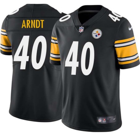 Al Arndt #40 Steelers Tackle Twill Black Jersey