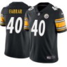 Vinnie Farrar #40 Steelers Tackle Twill Black Jersey