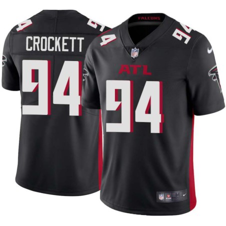 Falcons #94 Henri Crockett Football Jersey -Black