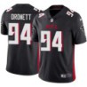 Falcons #94 Shane Dronett Football Jersey -Black