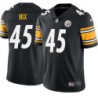 Roosevelt Nix #45 Steelers Tackle Twill Black Jersey