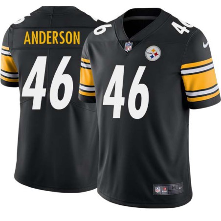 Chet Anderson #46 Steelers Tackle Twill Black Jersey