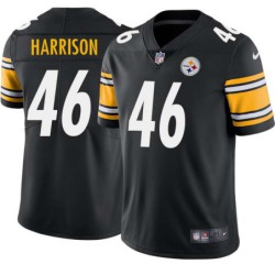 Reggie Harrison #46 Steelers Tackle Twill Black Jersey