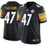 Ralph Calcagni #47 Steelers Tackle Twill Black Jersey