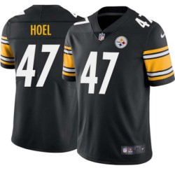 Bob Hoel #47 Steelers Tackle Twill Black Jersey