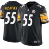 Jerry Olsavsky #55 Steelers Tackle Twill Black Jersey