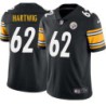 Justin Hartwig #62 Steelers Tackle Twill Black Jersey