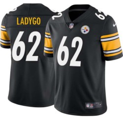 Pete Ladygo #62 Steelers Tackle Twill Black Jersey