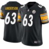 Art Anderson #63 Steelers Tackle Twill Black Jersey