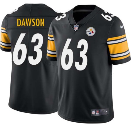 Dermontti Dawson #63 Steelers Tackle Twill Black Jersey