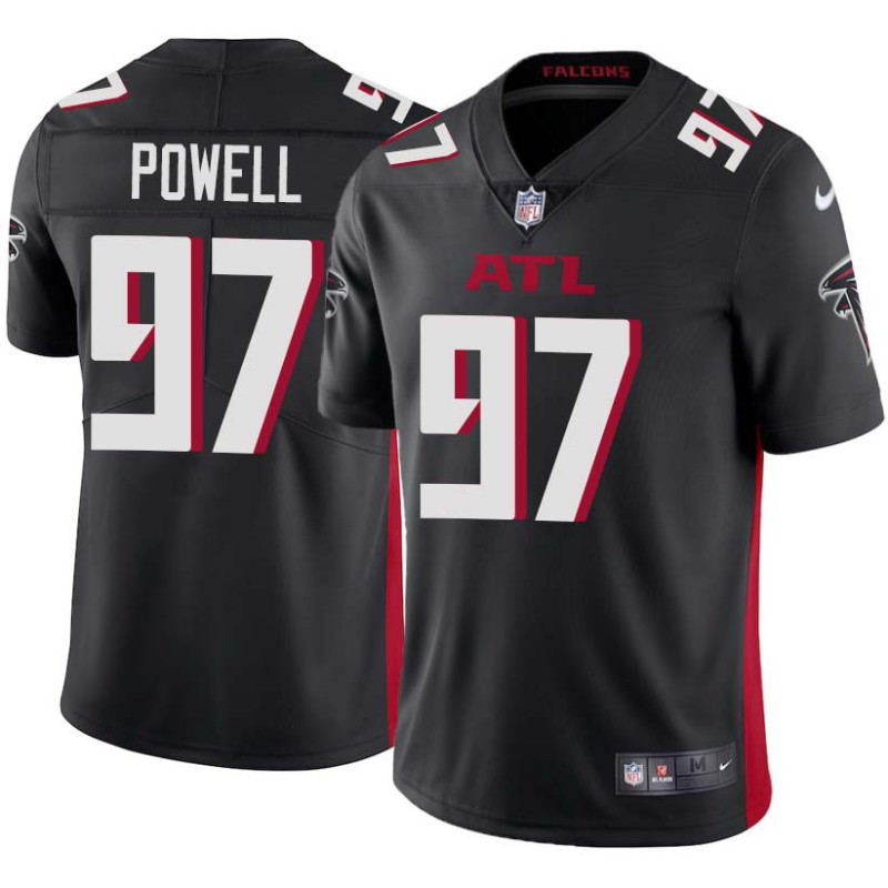 Falcons #97 Carlton Powell Football Jersey -Black