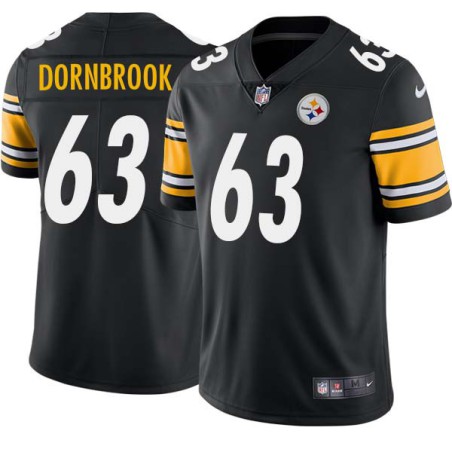 Thom Dornbrook #63 Steelers Tackle Twill Black Jersey