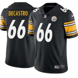 David DeCastro #66 Steelers Tackle Twill Black Jersey