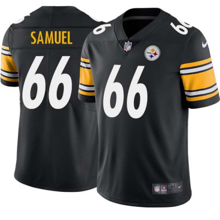 Don Samuel #66 Steelers Tackle Twill Black Jersey