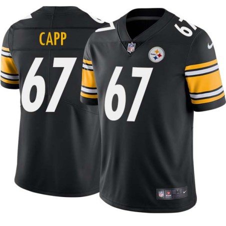 Dick Capp #67 Steelers Tackle Twill Black Jersey