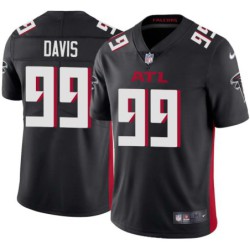 Falcons #99 Nathan Davis Football Jersey -Black