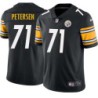 Ted Petersen #71 Steelers Tackle Twill Black Jersey