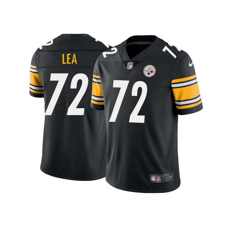 Paul Lea #72 Steelers Tackle Twill Black Jersey