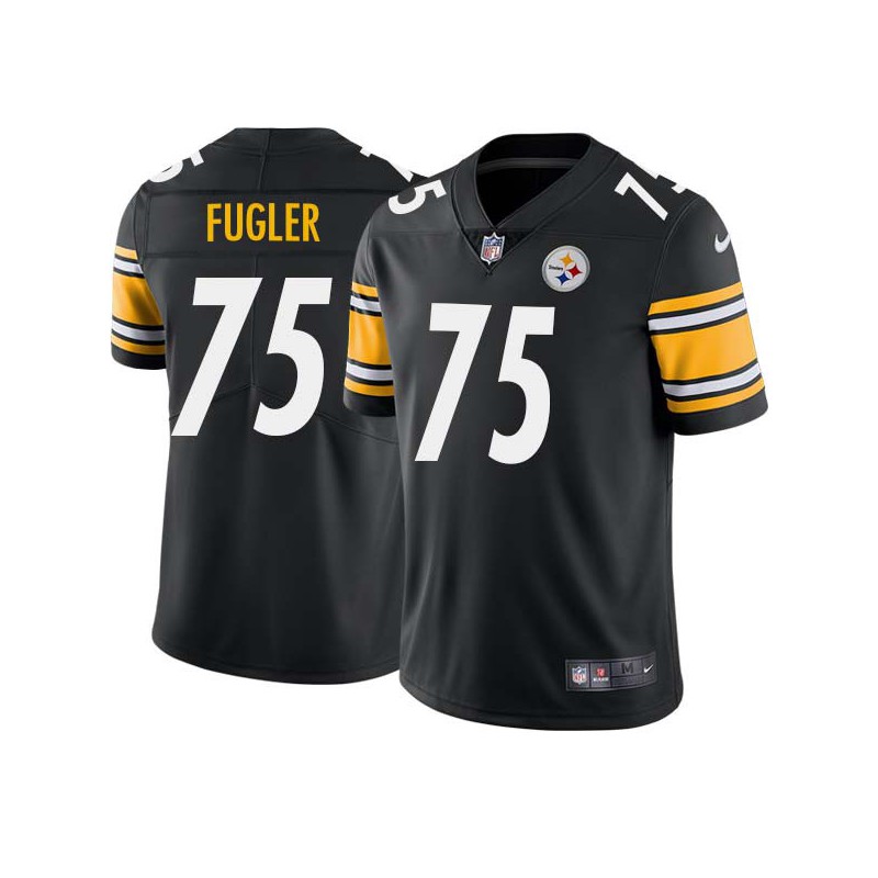 Dick Fugler #75 Steelers Tackle Twill Black Jersey