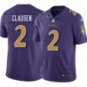 Ravens #2 Jimmy Clausen Purple Jersey