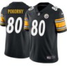 Frank Pokorny #80 Steelers Tackle Twill Black Jersey