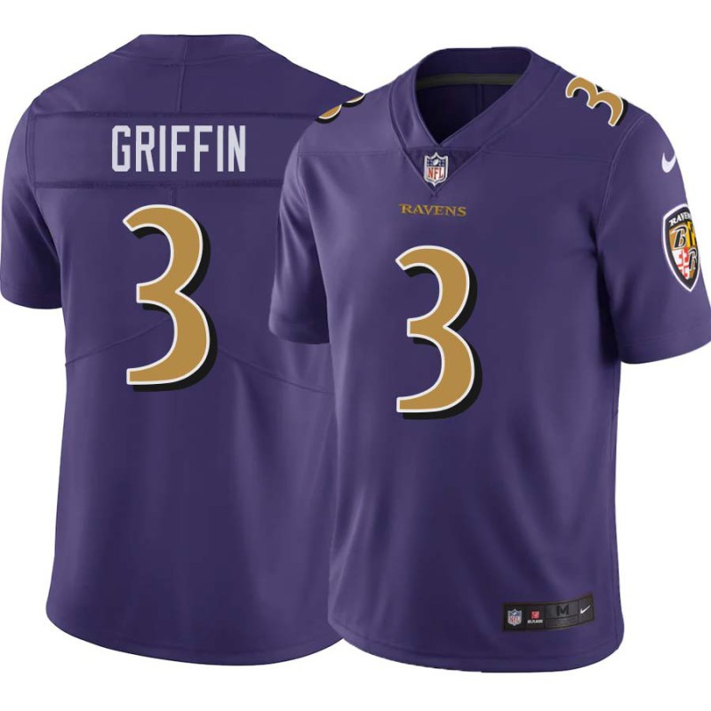 Ravens #3 Robert Griffin III Purple Jersey