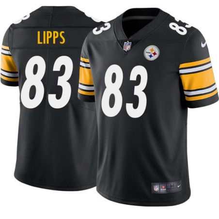 Louis Lipps #83 Steelers Tackle Twill Black Jersey