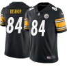 Harold Bishop #84 Steelers Tackle Twill Black Jersey