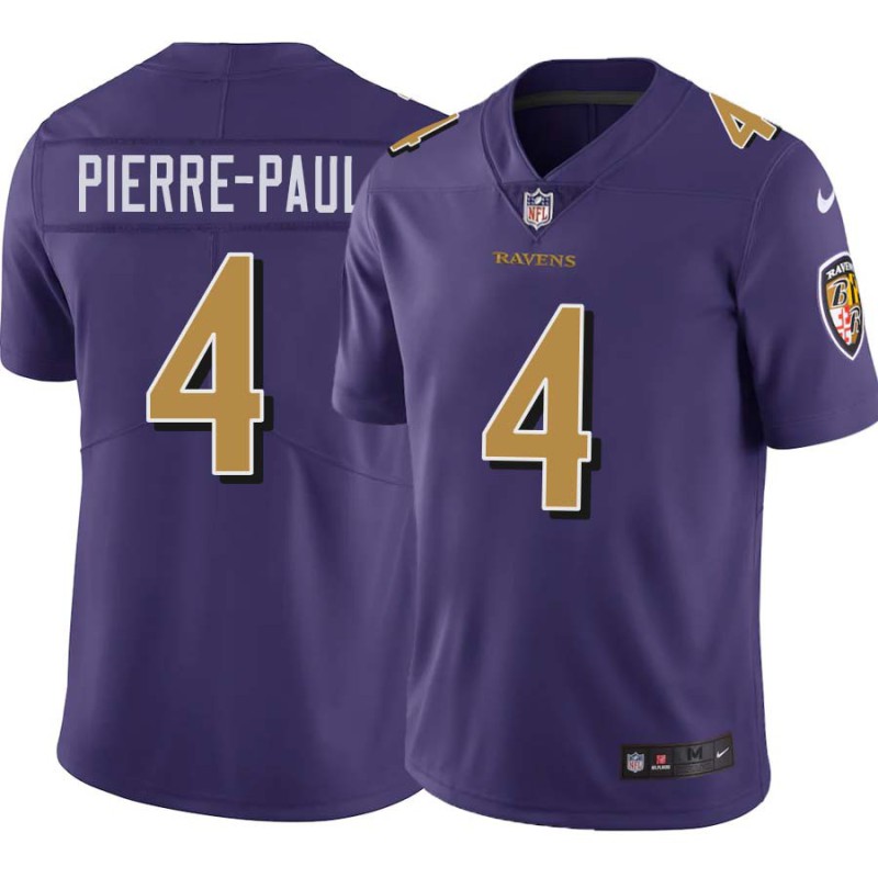 Ravens #4 Jason Pierre-Paul Purple Jersey