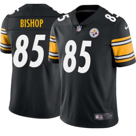 Don Bishop #85 Steelers Tackle Twill Black Jersey