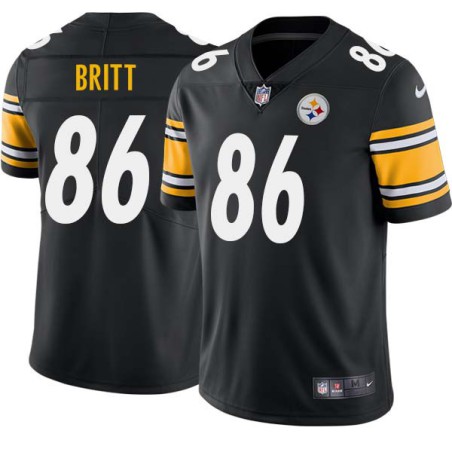 Ralph Britt #86 Steelers Tackle Twill Black Jersey