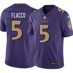 Ravens #5 Joe Flacco Purple Jersey