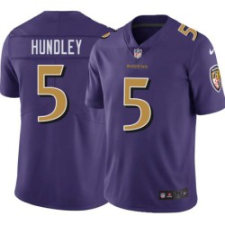 Ravens #5 Brett Hundley Purple Jersey