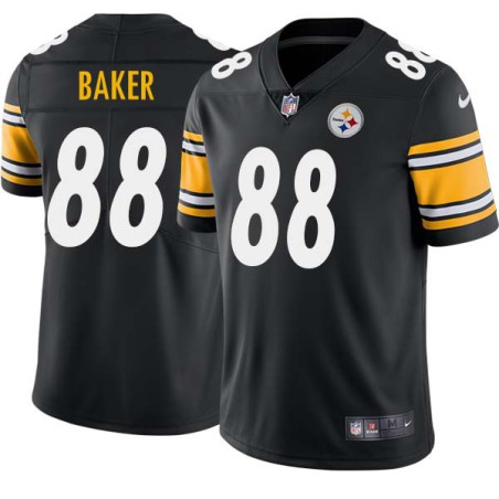 Tim Baker #88 Steelers Tackle Twill Black Jersey