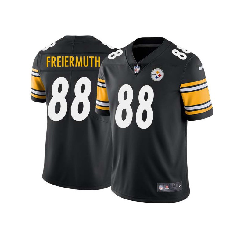 Pat Freiermuth #88 Steelers Tackle Twill Black Jersey