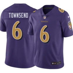 Ravens #6 Johnny Townsend Purple Jersey