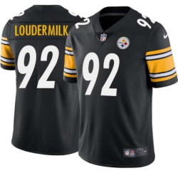 Isaiahh Loudermilk #92 Steelers Tackle Twill Black Jersey