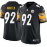 Michael Minter #92 Steelers Tackle Twill Black Jersey