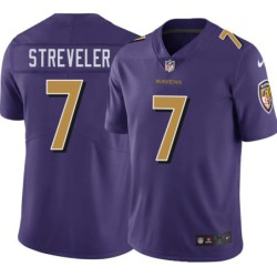 Ravens #7 Chris Streveler Purple Jersey