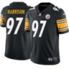 Arnold Harrison #97 Steelers Tackle Twill Black Jersey