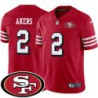 49ers #2 David Akers SF Patch Jersey -Red2