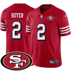 49ers #2 Brian Hoyer SF Patch Jersey -Red2