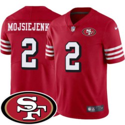 49ers #2 Ralf Mojsiejenko SF Patch Jersey -Red2