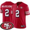 49ers #2 Ralf Mojsiejenko SF Patch Jersey -Red2