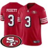 49ers #3 Cody Pickett SF Patch Jersey -Red2