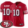 49ers #10 Ed Blount SF Patch Jersey -Red2