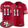 49ers #11 Bob Waters SF Patch Jersey -Red2