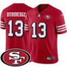 49ers #13 Aaron Burbridge SF Patch Jersey -Red2