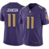 Ravens #11 Patrick Johnson Purple Jersey