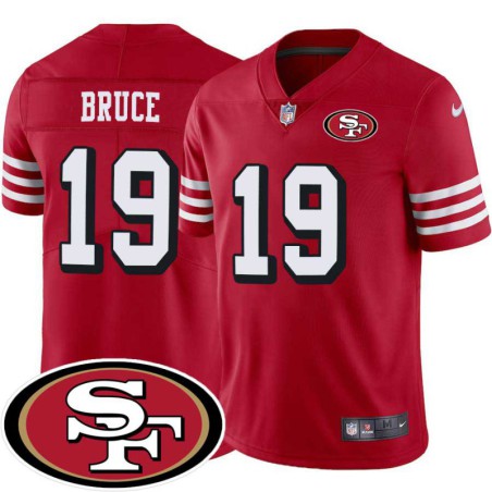 49ers #19 Arland Bruce SF Patch Jersey -Red2